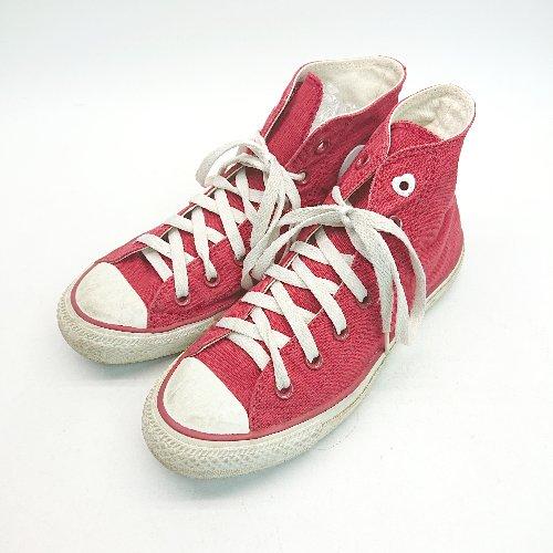 ◇ CONVERSE コンバース オールスター 紐調節 ハートパッチ ハイカットスニーカー サイズ2...