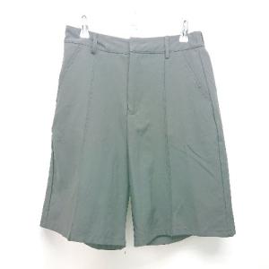 ◇ apres jour mignon ウエストゴム ショートパンツ センタープレス ハーフパンツ サイズLL ブラック レディース E