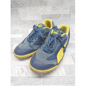 ◇ PUMA FUTSALA スポーツ フットサル スニーカー 26.5cm相当 ネイビー イエロー...