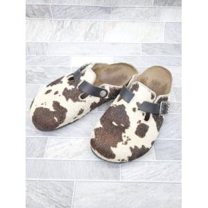 ◇ BIRKENSTOCK Birki ビルキー カジュアル カウ柄 サボ サンダル サイズ23.0...