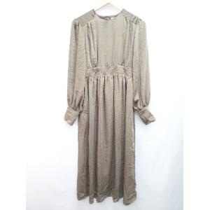 ◇ STYLEMIXER スタイルミキサー サテン調 バックジップ 長袖 ロング ワンピース サイズ...