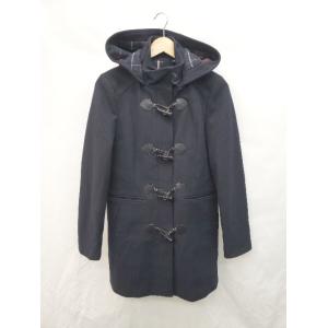 ■ TOMMY HILFIGER トミーヒルフィガー ウール 長袖 ダッフルコート サイズS ブラック レディース P