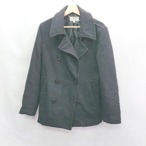 ■ CORISCO LUSCIOUS シンプル 無地 カジュアル オシャレボタン 長袖 ピーコ―ト ...
