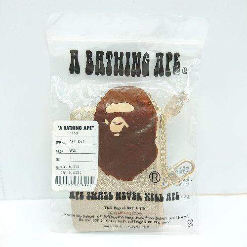 ◇ ◎ A BATHING APE アベイシングエイプ チェーン付 ブランドロゴあり 小銭入れ 小物...