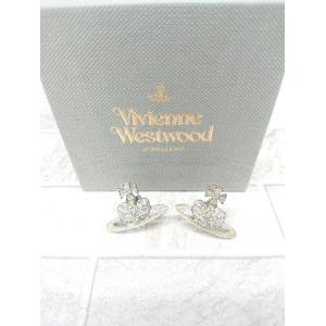 ◇ ◎ Vivienne Westwood MAN ヴィヴィアン ハート オーブ ピアス 表記なし シルバー イエロー系 レディース P｜fukuwauchi-player