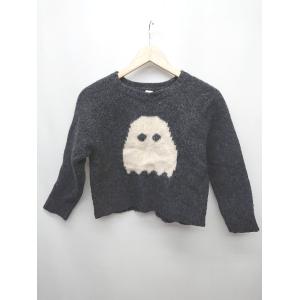 ◇ I am I.?アイアムアイ ウール かわいい 長袖 ニット セーター サイズF ダークグレー系...