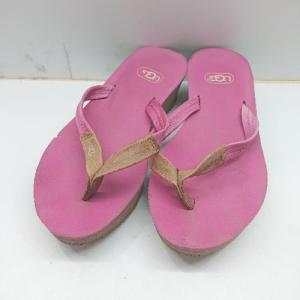 ◇ UGG アグ サンダル サイズ表記なし ピンク系 レディース E