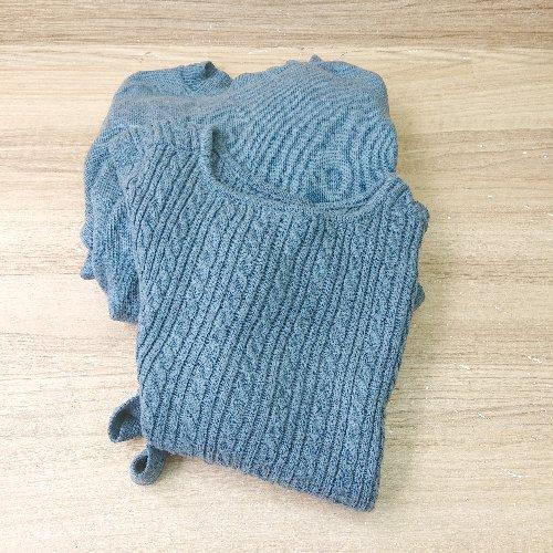 ◇ LOWRYS FARM ローリーズファーム ワンピース ニットベスト サイズF ブルー系 レディ...
