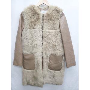 ■ PROPORTION BODY DRESSING ラム ファー 羊革 長袖 ジャケット サイズ3...