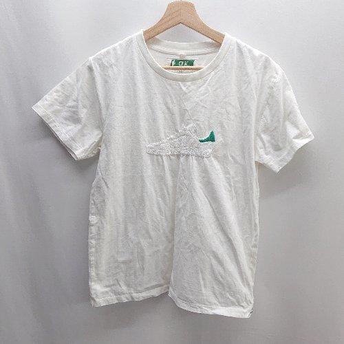 ◇ O.K. 刺繍 スタンスミス 半袖 Tシャツ サイズL ホワイト メンズ E
