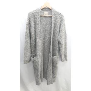 ■ intimite 長袖 ロングニットカーディガン サイズF グレー レディース E