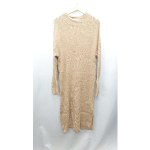 ◇ AMERICAN HOLIC アメリカン ホリック 長袖 ロング ワンピース サイズF キャメル系 レディース E