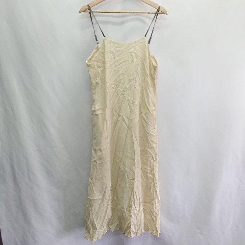 ◇ Unitage ユニテージ ノースリーブ ロング丈 ワンピース サイズF イエロー系 レディース...