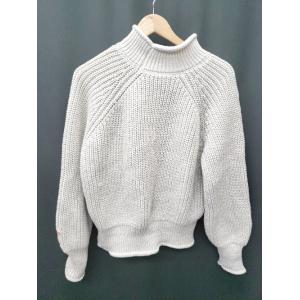 ◇ JaVa ジャバ 長袖 ニット セーター サイズL ライトグレー系 レディース P