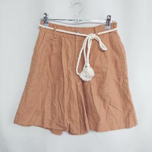 ◇ KBF URBAN RESEARCH 紐ベルト付き ハーフパンツ サイズ1 ライトブラウン レディース E