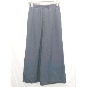 ◇ 12closet トゥエルブ 水玉 ドット ウエストゴム ワイドパンツ サイズＦ ブラック ホワ...