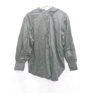◇ RAGEBLUE レイジブルー スタンドカラー シンプル 長袖 シャツ ブラウス サイズF ブラ...