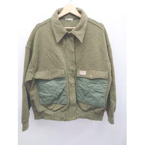 ◇ JaVa ジャバ 長袖 ブルゾン ジャンパー サイズM カーキ レディース P