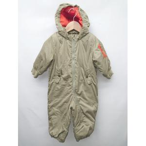 ◇ baby GAP ギャップ キッズ 子供服 長袖 ロンパース サイズ80 カーキ 男の子 P