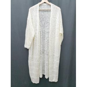 ◇ AMERICAN HOLIC アメリカンホリック 長袖 カーディガン サイズF アイボリー レディース P