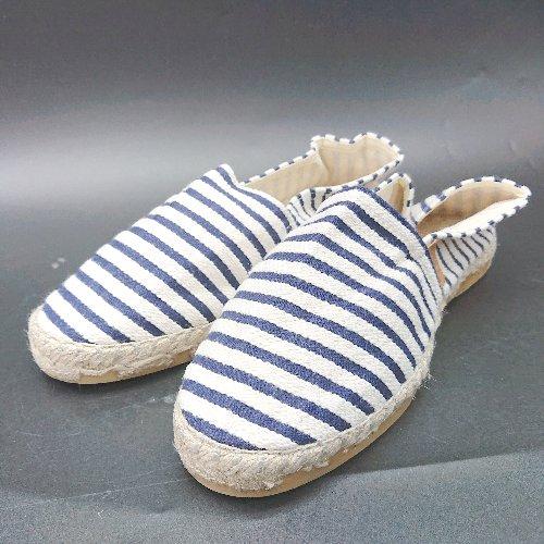 ◇ la maison de l'espadrille スリッポン サイズ36 ネイビー系 レディー...