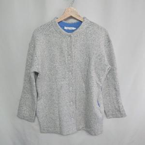 ◇ AMERICAN HOLIC アメリカン ホリック 丸首 長袖 ジャケット サイズM グレー レディース E