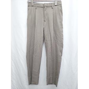 ◇ ⊇ WYM LIDNM ウィム バイ リドム センタープレス スラックス サイズM ブラウン メ...