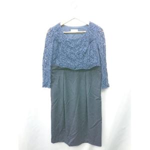 ◇ ⊂ Sweet Mommy スウィートマミー マタニティ 七分袖 ひざ丈 ワンピース サイズM ネイビー系 レディース E