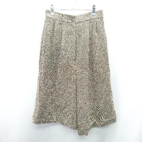 ◇ ⊇ ETRE toyyo ツイード セミワイド クロップドパンツ サイズS ブラウン系 レディー...
