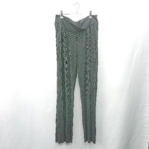 ◇ Θ フェリシモ プリーツ加工 ウエストゴム マタニティパンツ サイズLL ブラック レディース E
