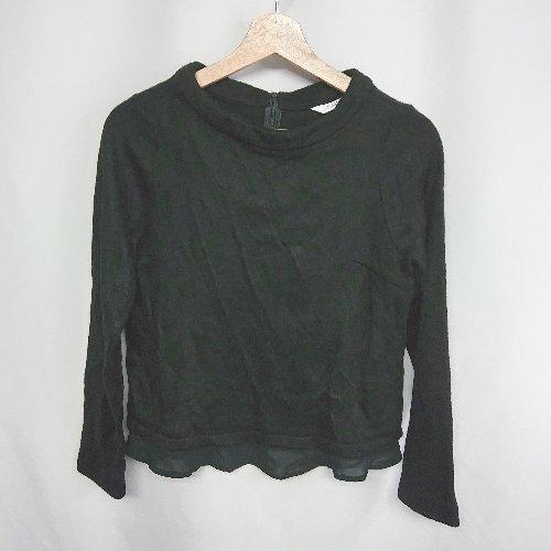 ◇ ⊇ Judy collection ベロア生地 シアー素材 長袖 レイヤードトップス サイズ38...