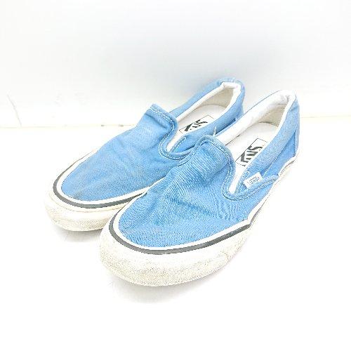 ◇ Θ VANS ヴァンズ ローカットスニーカー サイズ24 ブルー ホワイト レディース E