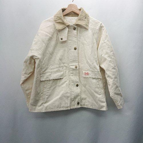 ◇ ⊇ Java ジャバ 襟内側コーデュロイ素材 長袖 ジャケット サイズ L ホワイト系 レディー...