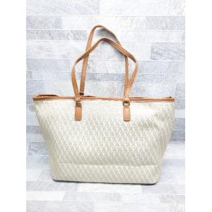 ◇ ◎Θ AFTERNOONTEA WARDROBE 総柄 ハンド トート バッグ ベージュ レディース P
