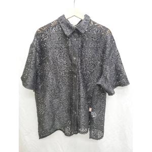 ◇ ⊂ JaVa ジャバ コットン 半袖 シャツ サイズXL ブラック メンズ P