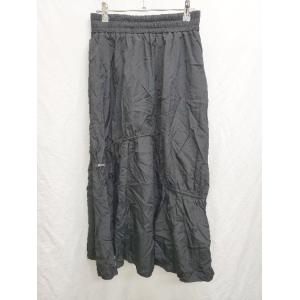 ◇ Θ A.I.C エーアイシー ナイロン　ワッシャー　タフタ ロング ドロスト スカート サイズM...