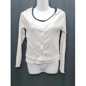 ◇ ⊇ Leahmatin リブニット カーディガン キャミソール アンサンブル サイズL アイボリ...