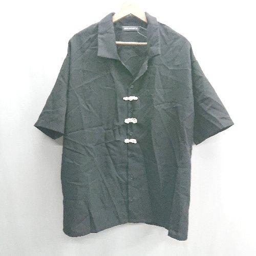 ◇ ⊂ ankoROCK　アンコロック 半袖 ブラウス サイズM ブラック レディース E