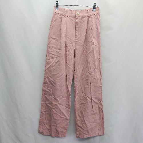 ◇ Θ tolene バックウエストゴム ワイドパンツ サイズM ピンク レディース E