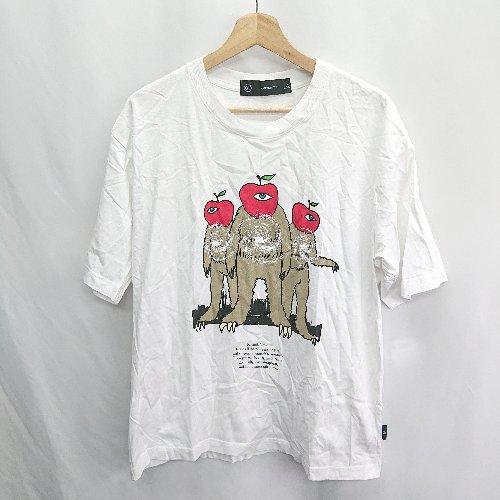 ◇ ⊂Φ GU　ジーユー コットン100% 半袖 Tシャツ サイズL ホワイト レディース E