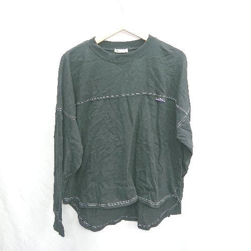 ◇ ⊇ Java　ジャバ コットン100% 長袖 ロンT サイズM ブラック レディース E