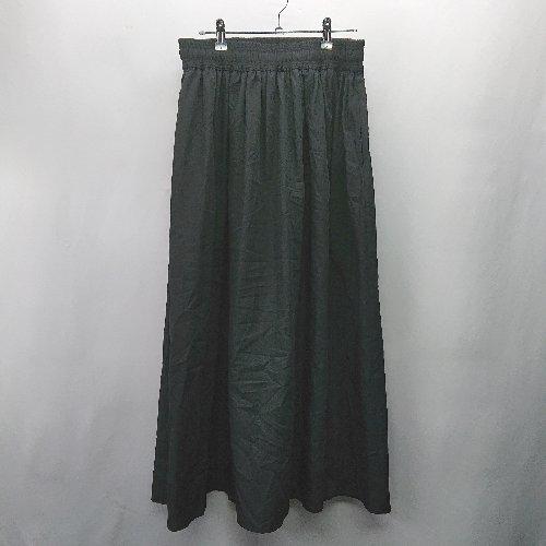 ◇ ⊂ アダストリア マキシ フレア スカート サイズXL ブラック レディース E