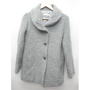 ◇ ⊇ CORDIER コルディア ウール 長袖 コート サイズ42 ブルー レディース P