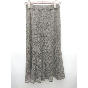 ◇ ◎ ⊂ Spick &amp; Span レースコンビ 2WAY ロング丈 フレア スカート サイズ36...