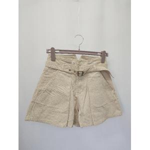 ◇ ⊂　◎ TOMMY HILFIGER トミーヒルフィガー ストライプ柄 ショート　パンツ サイズ　M ベージュ　ホワイト レディース E