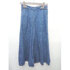◇ Θ JILL JEAN ILL STUART デニム ガウチョ　パンツ サイズ2 ブルー レディ...