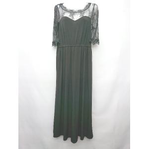 ◇ ⊂ Sweet Mommy スウィートマミー マタニティ 五分袖 膝下丈 ワンピース サイズL ブラック レディース P