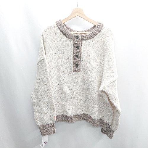 ◇ ⊇◎●未使用● Java　ジャバ ストレッチニット 長袖 セーター サイズL アイボリー系 レデ...