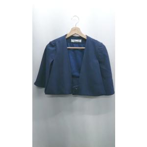 ◇ Θ Φ DRESS LAB ドレスラボ 七分袖 ジャケット サイズ表記なし ネイビー レディース...