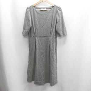 ◇ ⊂◎ Sweet Mommy スウィートマミー マタニティウェア 半袖 膝丈 ワンピース サイズL グレー レディース E